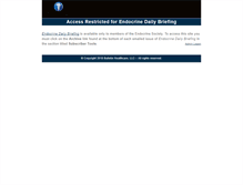 Tablet Screenshot of endo-society.bulletinhealthcare.com